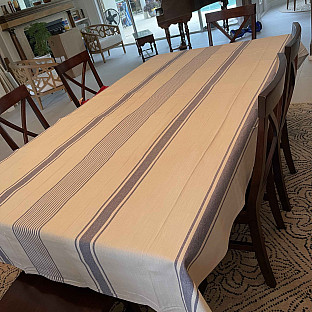 Alternate image 1 for Our Table&trade; Ezra Variegated Stripe Tablecloth