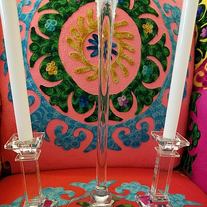 Mikasa&reg; Classic Crystal Candlesticks (Set of 2). View a larger version of this product image.