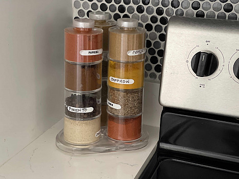Prodyne 12-Bottle Spice Tower Carousel. View a larger version of this product image.