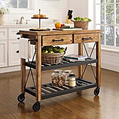 Alternate image 4 for Crosley Roots Rolling Rack Industrial Kitchen Cart