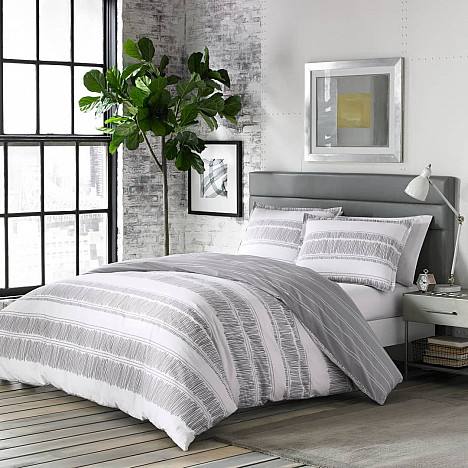 City Scene&reg; Ziggy 3-Piece Comforter Set in White. View a larger version of this product image.