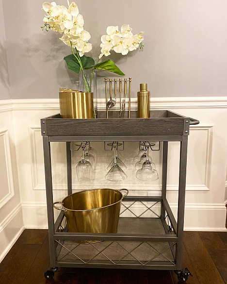 Modern Farmhouse Bar Cart. View a larger version of this product image.