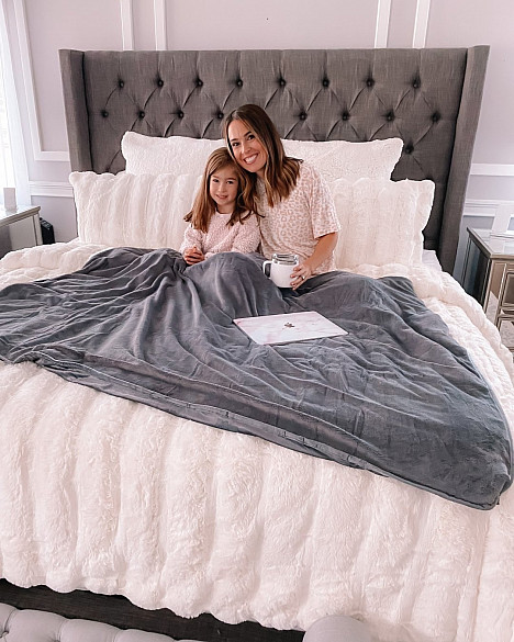 Therapedic Reversible Plush Weighted Blanket. View a larger version of this product image.