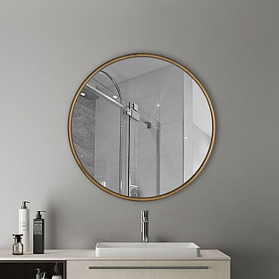 Alternate image 5 for Kate and Laurel&reg; Travis Round Wall Mirror
