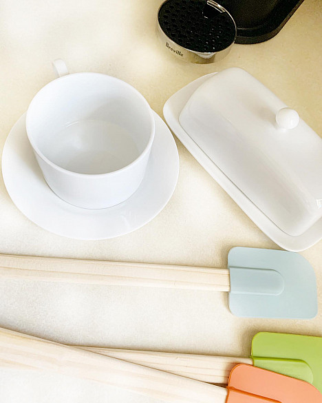 Everyday White&reg; Covered Butter Dish. View a larger version of this product image.