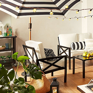 Alternate image 5 for W Home&trade; 9-Foot Striped Cabana Umbrella