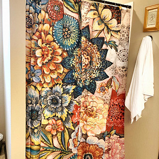 Alternate image 1 for Laural Home Boho Bouquet Shower Curtain