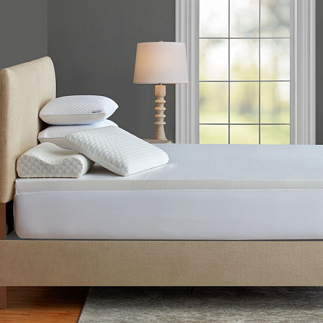 Therapedic&reg; 2-Inch Swirl Gel Memory Foam Mattress Topper. View a larger version of this product image.