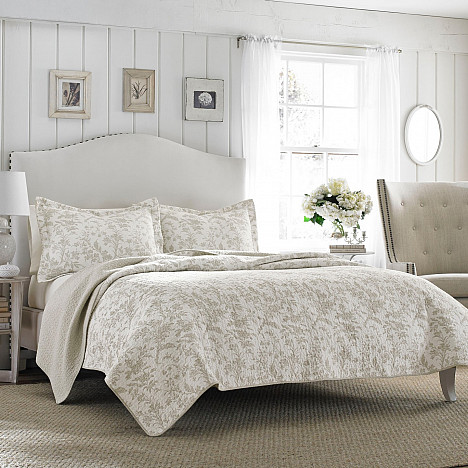 Laura Ashley&reg; Amberley Reversible Quilt Set. View a larger version of this product image.