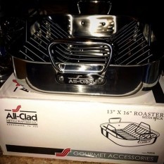 Alternate image 9 for All-Clad&reg; Stainless Steel Roaster With Rack