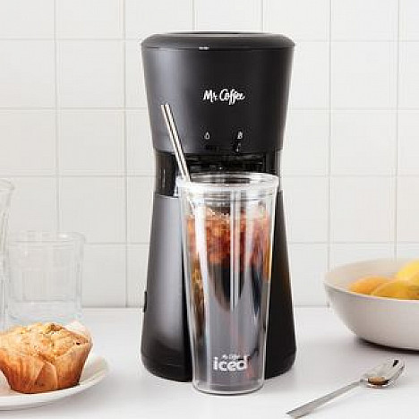 Mr. Coffee&reg; Iced&trade; Coffee Maker and Filter in Black. View a larger version of this product image.