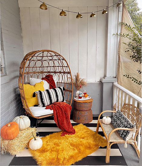 Bee &amp; Willow&trade; Stationary Egg Chair in Brown. View a larger version of this product image.
