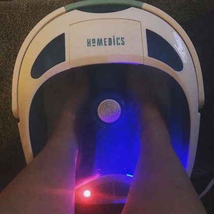 HoMedics&reg; Shower Bliss Foot Spa with Heat Boost Power. View a larger version of this product image.
