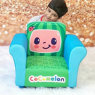 Alternate image 8 for Delta Children CoComelon Upholstered Kids Chair in Blue