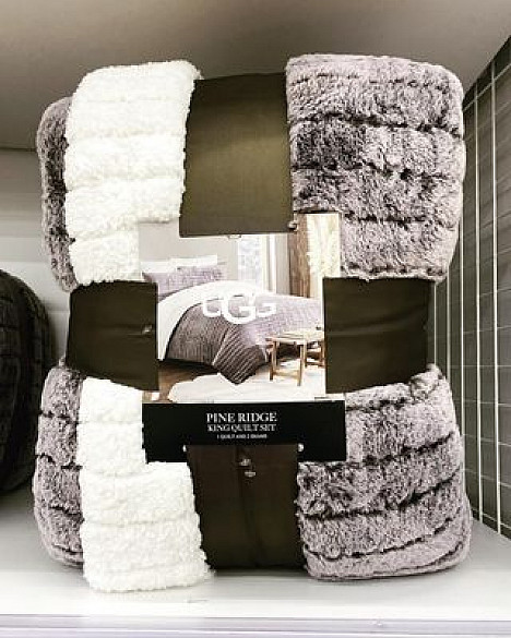 UGG&reg; Pine Ridge Tip 3-Piece Quilt Set. View a larger version of this product image.