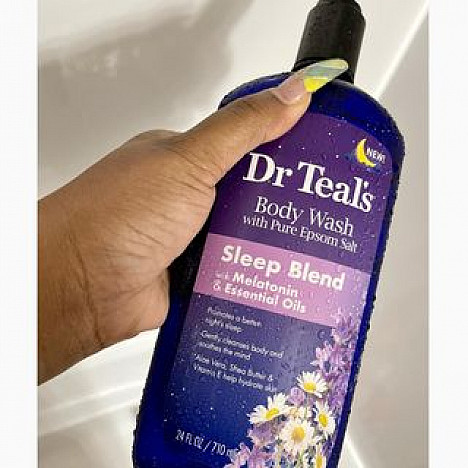 Dr. Teal&#39;s&reg; 24 oz. Body Wash with Pure Epsom Salt Sleep Bath with Melatonin. View a larger version of this product image.