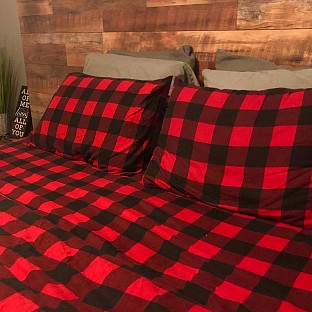 Alternate image 1 for The Seasons Collection&reg; HomeGrown&trade; Flannel Sheet Set