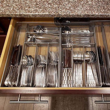 ORG Expandable Mesh Flatware Organizer. View a larger version of this product image.