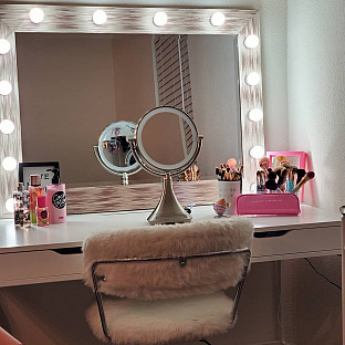 Alternate image 11 for iHome&reg; 1X/7X Portable Double-Sided 9-Inch Vanity Mirror with Bluetooth&reg; Speaker