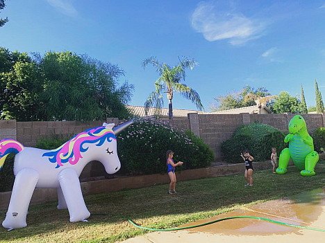 Big Mouth Inc. 6-1/2-Foot Unicorn Sprinkler. View a larger version of this product image.