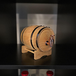 Alternate image 15 for Polished 1-Liter Whiskey Barrel Beverage Dispenser in Brown
