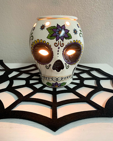 AmbiEscents Day of the Dead Wax Warmer. View a larger version of this product image.