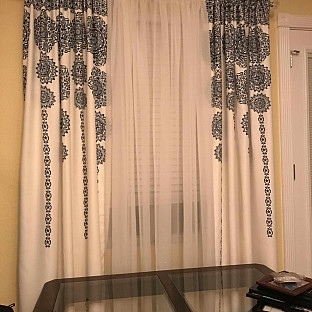 Alternate image 1 for Lush Decor Stripe Medallion 84-Inch Room Darkening Rod Pocket Window Curtain Panels (Set of 2)