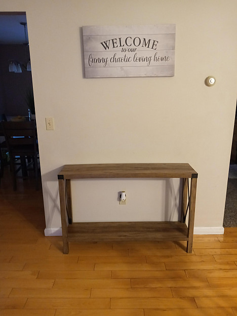 Forest Gate Wheatland Modern Farmhouse Entryway Accent Table. View a larger version of this product image.