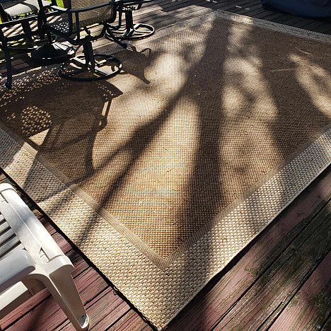 Miami Sisal Indoor/Outdoor Area Rug in Tan. View a larger version of this product image.