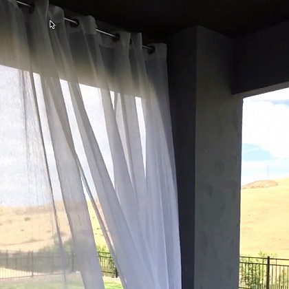 Dual Mount Indoor/Outdoor Window Curtain Rods. View a larger version of this product image.