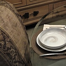 Alternate image 3 for Artisanal Kitchen Supply&reg; Coupe Marbleized Dinner Bowl in Grey