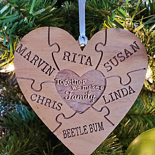 Alternate image 1 for Together We Make A Family Christmas Personalized Ornament