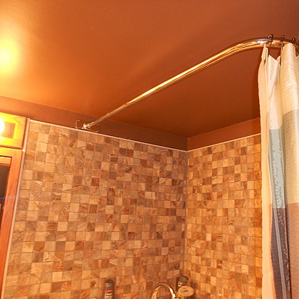 Kingston Brass Vintage Corner Shower Rod in Chrome. View a larger version of this product image.