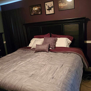 MP Walter 7pcs Printed Comforter Set Q Navy | Bed Bath & Beyond