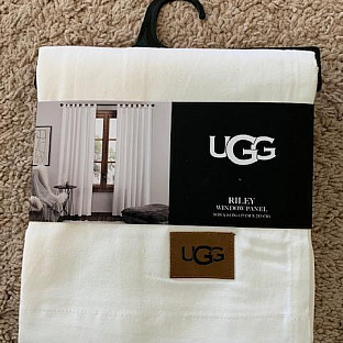 Alternate image 1 for UGG&reg; Riley Tab Top Window Curtain Panel (Single)