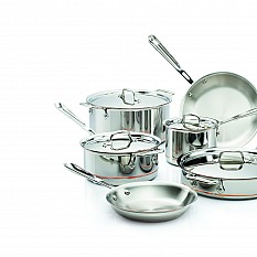 Alternate image 4 for All-Clad Copper Core&reg; Stainless Steel 10-Piece Cookware Set
