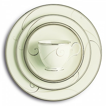 Noritake&reg; Platinum Wave Dinnerware Collection. View a larger version of this product image.