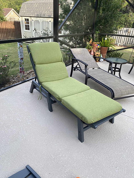POLYWOOD&reg; Nautical Stackable Chaise. View a larger version of this product image.