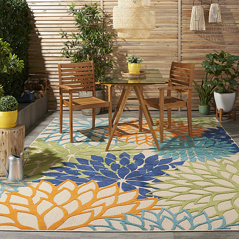 Nourison&trade; Aloha Floral Burst Indoor/Outdoor Rug. View a larger version of this product image.