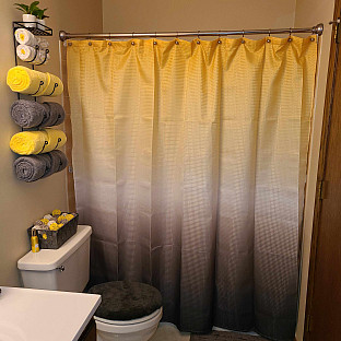 Alternate image 7 for Ombre Waffle Shower Curtain