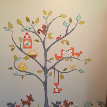 RoomMates Woodland Fox and Friends Tree Giant Peel and Stick Wall Decals. View a larger version of this product image.