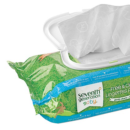 Seventh Generation&trade; Free and Clear 64-Count Baby Wipes. View a larger version of this product image.