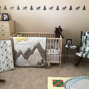 Alternate image 6 for Trend Lab&reg; Mountain Baby 3-Piece Crib Bedding Set in Grey