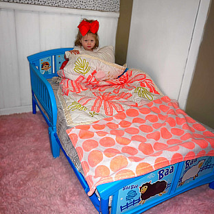 Alternate image 8 for Delta Children CoComelon Plastic Convertible Toddler Bed in Blue