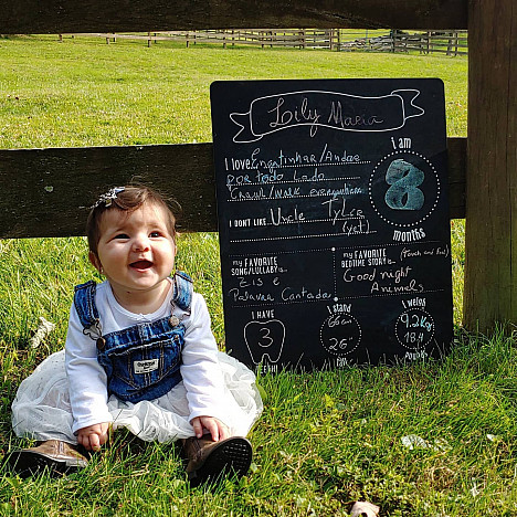 Pearhead Baby&#39;s Monthly Chalkboard. View a larger version of this product image.