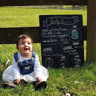 Alternate image 7 for Pearhead Baby&#39;s Monthly Chalkboard