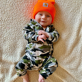 Alternate image 3 for Carhartt&reg; Infant/Toddler Knit Hat in Orange