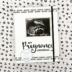 Alternate image 5 for Pearhead Pregnancy Journal in Black/White