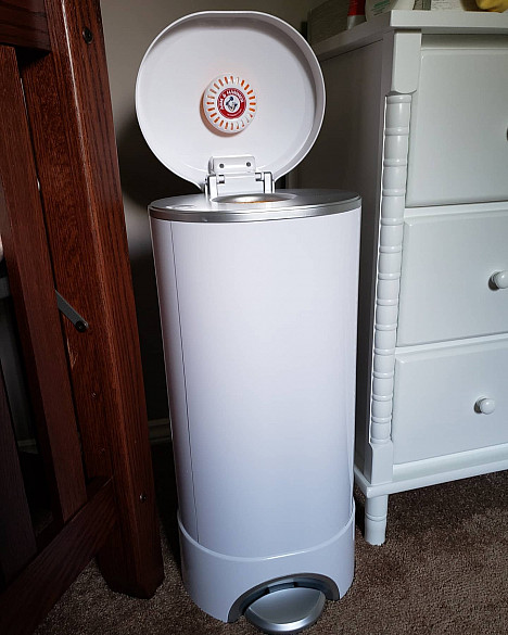 Munchkin&reg; STEP&trade; Diaper Pail Powered by Arm &amp; Hammer&reg;. View a larger version of this product image.