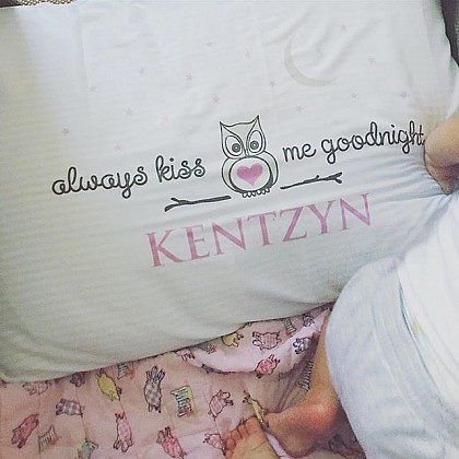 "Always Kiss Me Goodnight" Pillowcase. View a larger version of this product image.